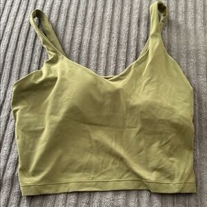 Lululemon Athletica Sage Green Crop Top